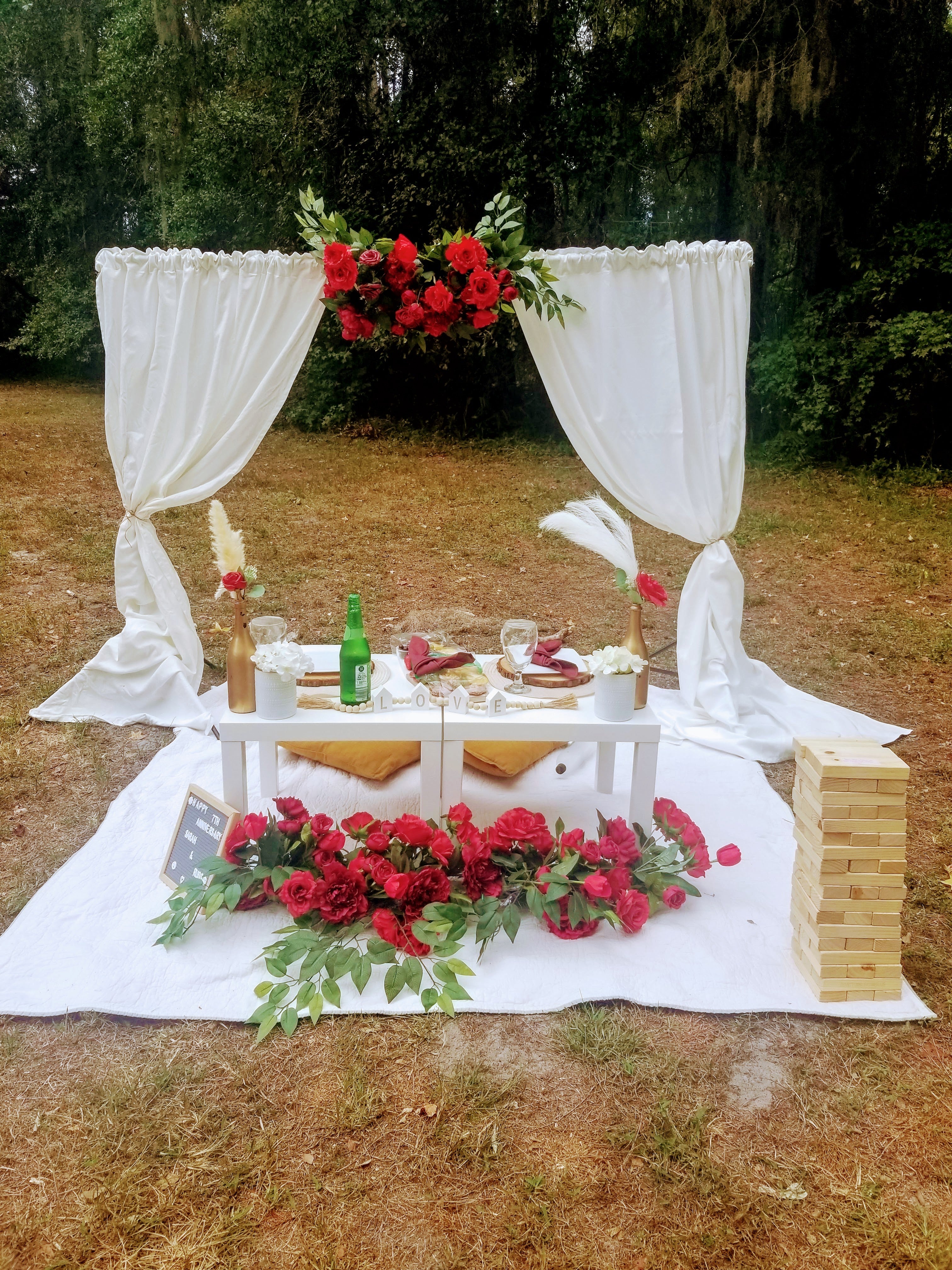 Miles of Red Roses Collection | Ceremony Arch Pieces