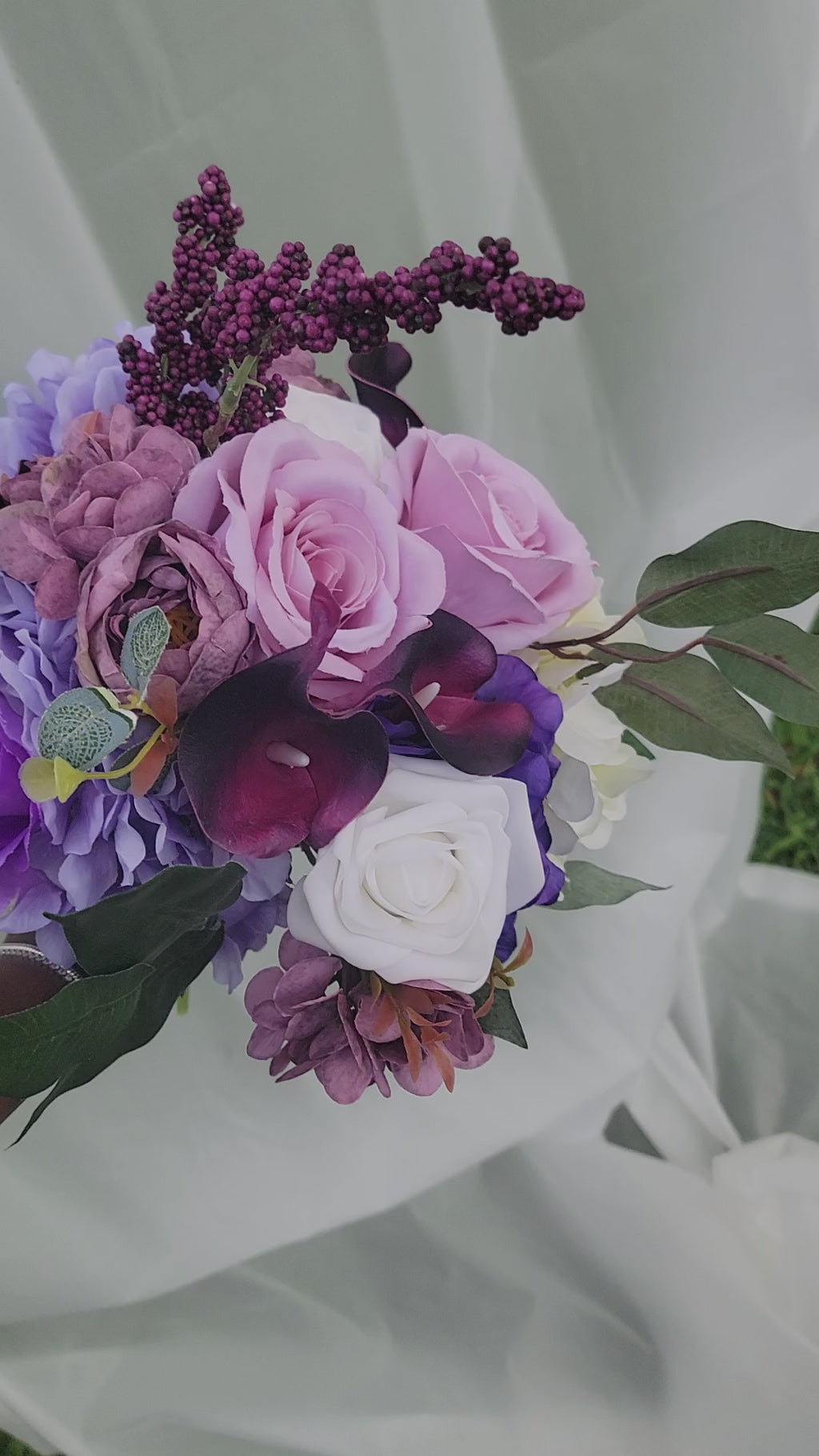 Ballet of Purple Petals Collection | Bridal Bouquet