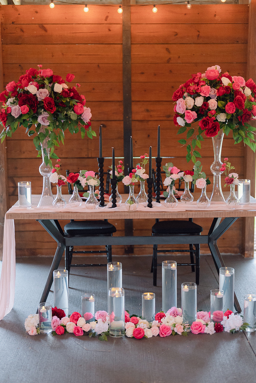 Large Centerpieces Sweetheart Table Wedding Reception Silk Flowers