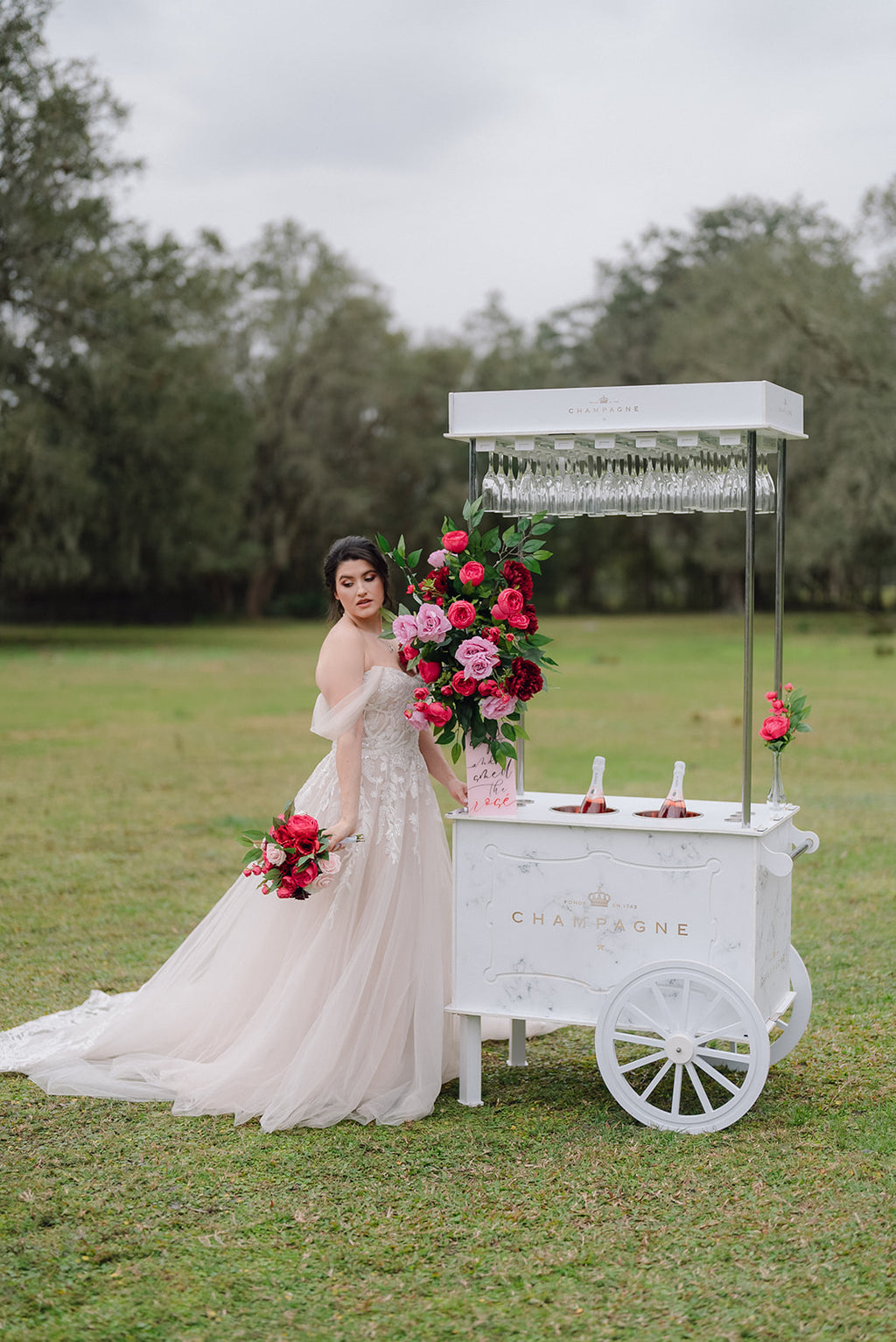 Enchanted Love Collection | Bridal Bouquet | Red and Blush Roses